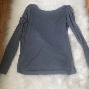 Twist back yoga shirt